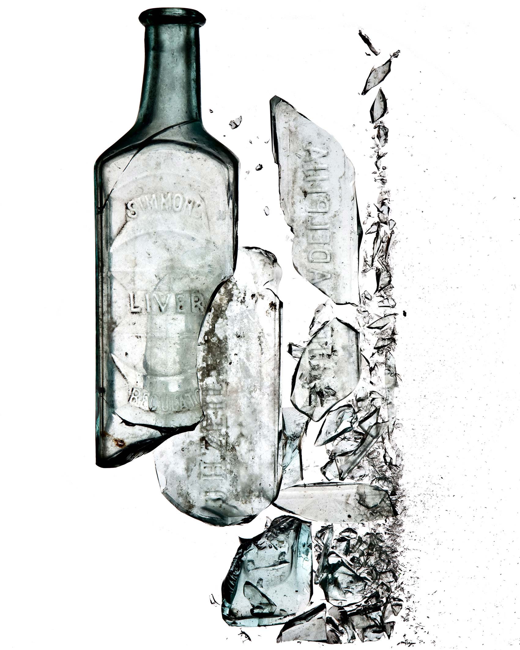 Broken Glass Bottle