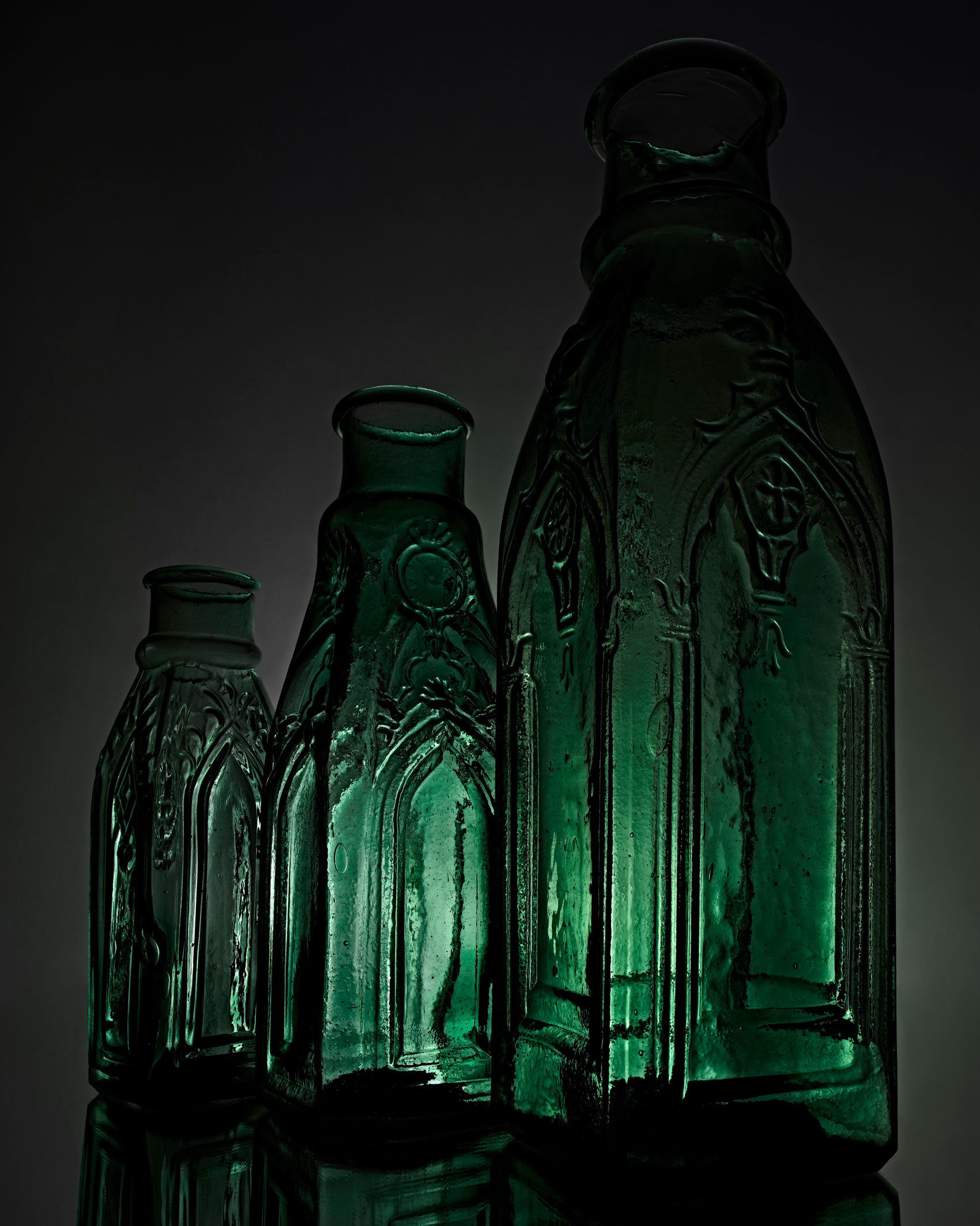 Cathedral Pickle Bottles